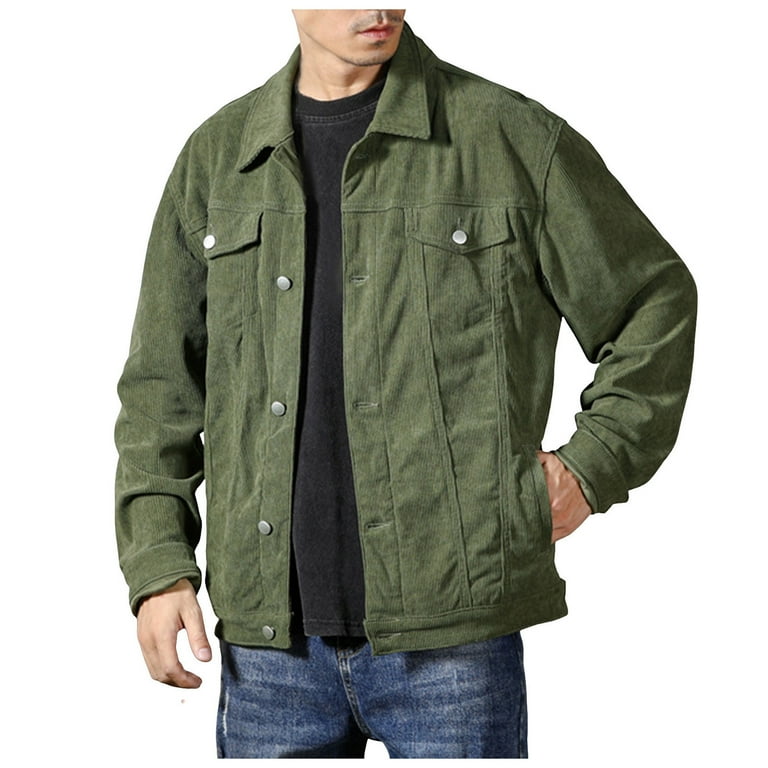 Green Jacket Corduroy Shacket Mens Buffalo David Bitton Jacket