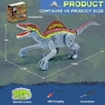 thumbnail image 6 of JoyStone Remote Control Dinosaur Toys, Gesture Sensing RC Dinosaurs - Realistic Walking, Roaring, and Spraying Spinosaurus Toys Robot Dinosaur for Kids, Grey, 6 of 8