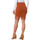 thumbnail image 3 of Falda midi bohemia de flecos sólida casual de verano para mujer INSPIRE CHIC color caramelo L, 3 of 6