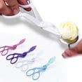 thumbnail image 4 of Piping Flower Scissors Nail Set Cake Icing Flower flower scissors cake Detachable Plastic Lifter Cupcake Pastry Decorating Tool, White, 4 of 6