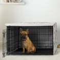 thumbnail image 2 of Sweet Jojo Designs Watercolor Floral Pink and Grey Dog Crate Kennel Cover 30in., 2 of 6