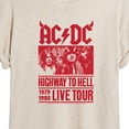 thumbnail image 3 of ACDC - Highway To Hell Poster Style - Women's Oversized T-Shirt, 3 of 5