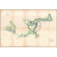 thumbnail image 1 of 24"x36" Gallery Poster, 1873 U.S. Coast Survey Map of the Delta of the Mississippi RiverGulfCoast uscs 1873, 1 of 1