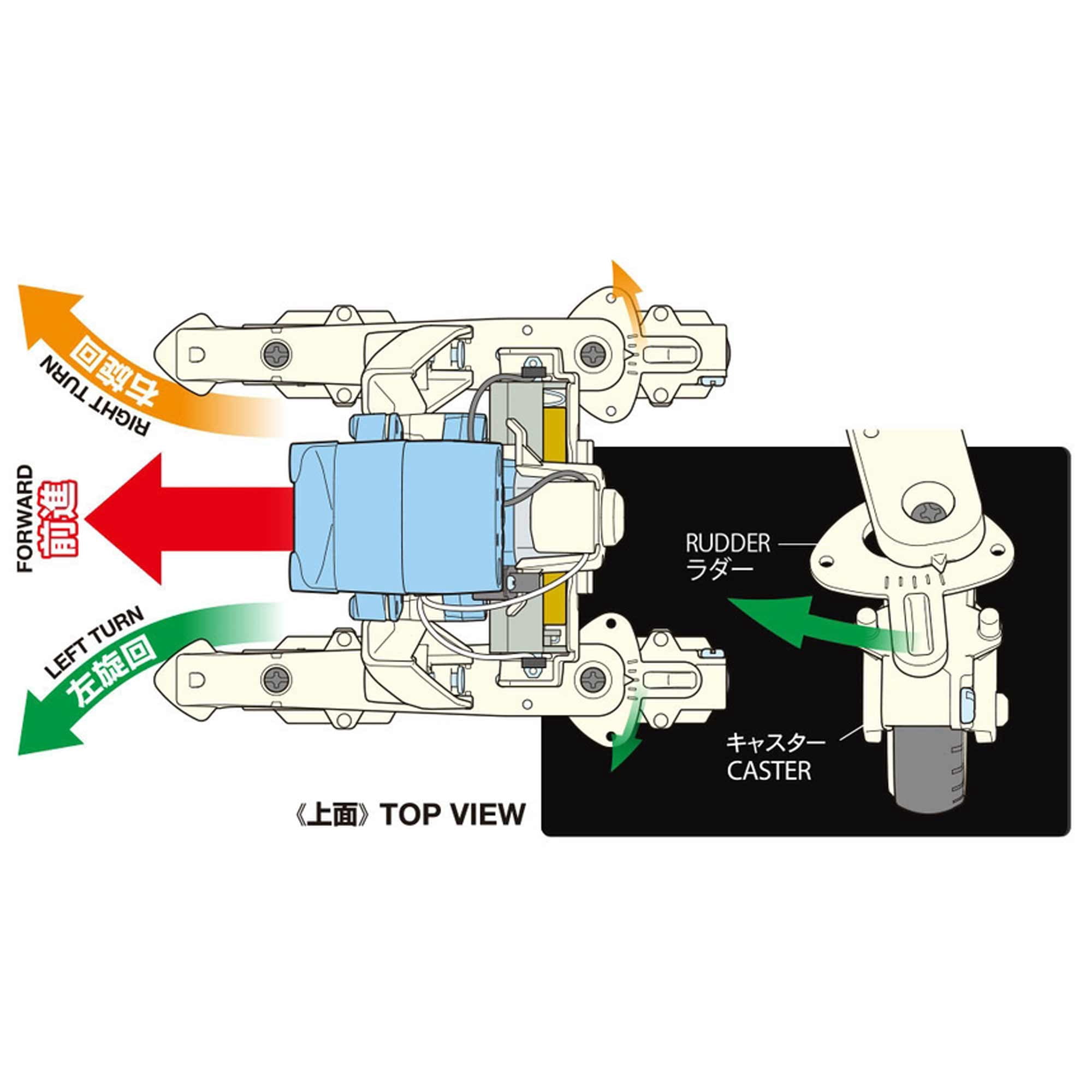 Tamiya Roller Skating Robot TAM70248 Educational