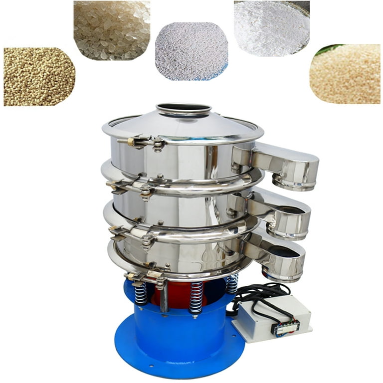 Electric Vibrating Sieve Machine Automatic Sifter Shaker Stainless Steel