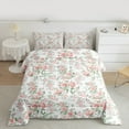 thumbnail image 2 of Castle Fairy Chic Floral Blossom 3 Pieces Queen Comforter Set for Teens Women Girls,Pink Green Ultra Soft Bedding Sets,Botanical Plants Bedding Comforter Set,Luxury Bedroom Decor, 2 of 8