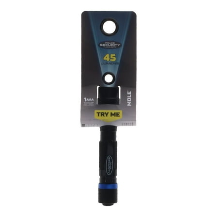 Police Security Flashlights Mole Mini LED Flashlight - 45 Lumens - Black