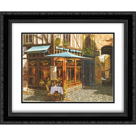 Le Raboliot 2x Matted 21x17 Black Ornate Framed Art Print by Viktor Shvaiko