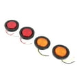 thumbnail image 4 of Luz indicadora redonda LED de 2,5 pulgadas, lámpara de alto brillo de 10V-30V para camión, remolque, 4 Uds., 4 of 12