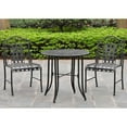 thumbnail image 2 of Mandalay Iron 3 Piece Patio Bistro Set in Matte Brown, 2 of 11