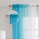 thumbnail image 2 of Cortinas transparentes de lino de imitación azul Ombre para el bolsillo de la barra de la sala de estar del dormitorio, cortinas semiventana de gasa degradable reversible de 2 tonos, fibra de luz y pr Feliz Sencillez, 2 of 5