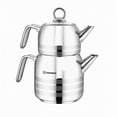 thumbnail image 2 of Korkmaz Astra 18/10 Stainless Steel Turkish Teapot Team Induction Compatible, 2 of 2