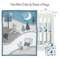 thumbnail image 2 of Lambs & Ivy Disney Baby Forever Pooh Blue/Gray 3-Piece Mini Crib Bedding Set, 2 of 8