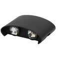 thumbnail image 4 of Lámpara de pared LED moderna, resistente al agua, para decoración de interiores y exteriores, 90-265 V, 4 W, carcasa negra, luz cálida., 4 of 14