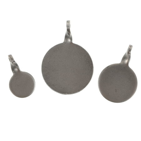 Uonlytech 3 Pcs Bullseye Hanging Targets Toddmomy Targets Archery Multi-purpose Water Stainless Steel 5.7X4X0.2CM