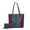 RB Raspberry, variant on Piper Women's Tote Bag, Gradient Crocodile Vegan Leather Handbag Purse by Mia K - Turquoise Blue