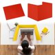 thumbnail image 2 of 4Pieces Classroom Privacy Shields Desk Dividers Colorful Plastic Classroom Privacy Shields for Student Desks color, 2 of 5