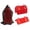 Red, variant on Flatbed Edge Protectors 10.6" x 6.3", V Shaped Winch Ratchet Straps Plastic Corner Protector for Flatbed Cargo Load