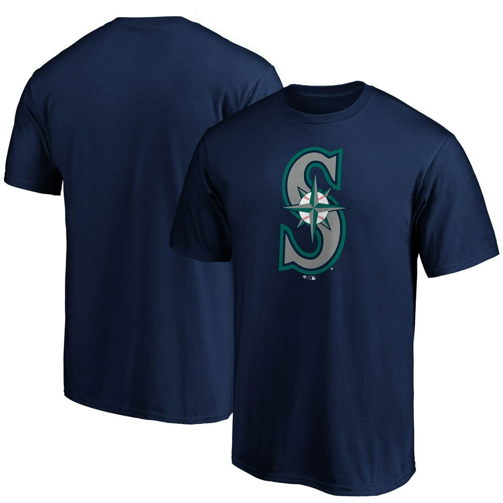 Seattle Mariners Fanatics Branded Official Logo T-Shirt - Navy ...