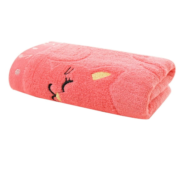 Meitianfacai Child Kids Towels Baby Bath Soft Towels Face Hand Hair Bath Beach Towel,20x10inch Red