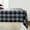 Navy and Natural, variant on Solino Home Linen Round Tablecloth 60 Inch - 100% Pure Linen Dark Citron and Cream Tablecloth - Morgan Check, Machine Washable Table Cloth for Holiday, New Year