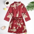 thumbnail image 2 of Rollbacks Fjofpr Womens Robe Plus Size Nightgowns Satin Silk Pajamas Women Nightdress Lingerie Robes Underwear Sleepwear Sexy Nightgowns, 2 of 7