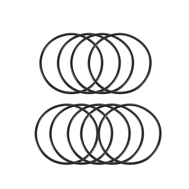 Arandelas de sellado de goma de 80 mm x 3 mm para filtro de aceite, anillos en O, negras, 9 piezas