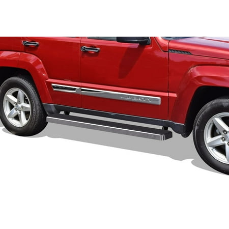2008-2013 Jeep Liberty Hairline Finish 6 Inch Door to Door Side Bar Side Step Running Board