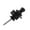 Black, variant on UDIYO Anti-Slip Metal Guitar Strap Locks Fasten Security Guitar Bass Locking Button