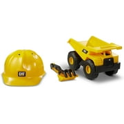 CatToysOfficial, CAT Construction Dump Truck Set with Cat Hard Hat and Sand Tools , Outdoor Toys for Kids Ages 3+