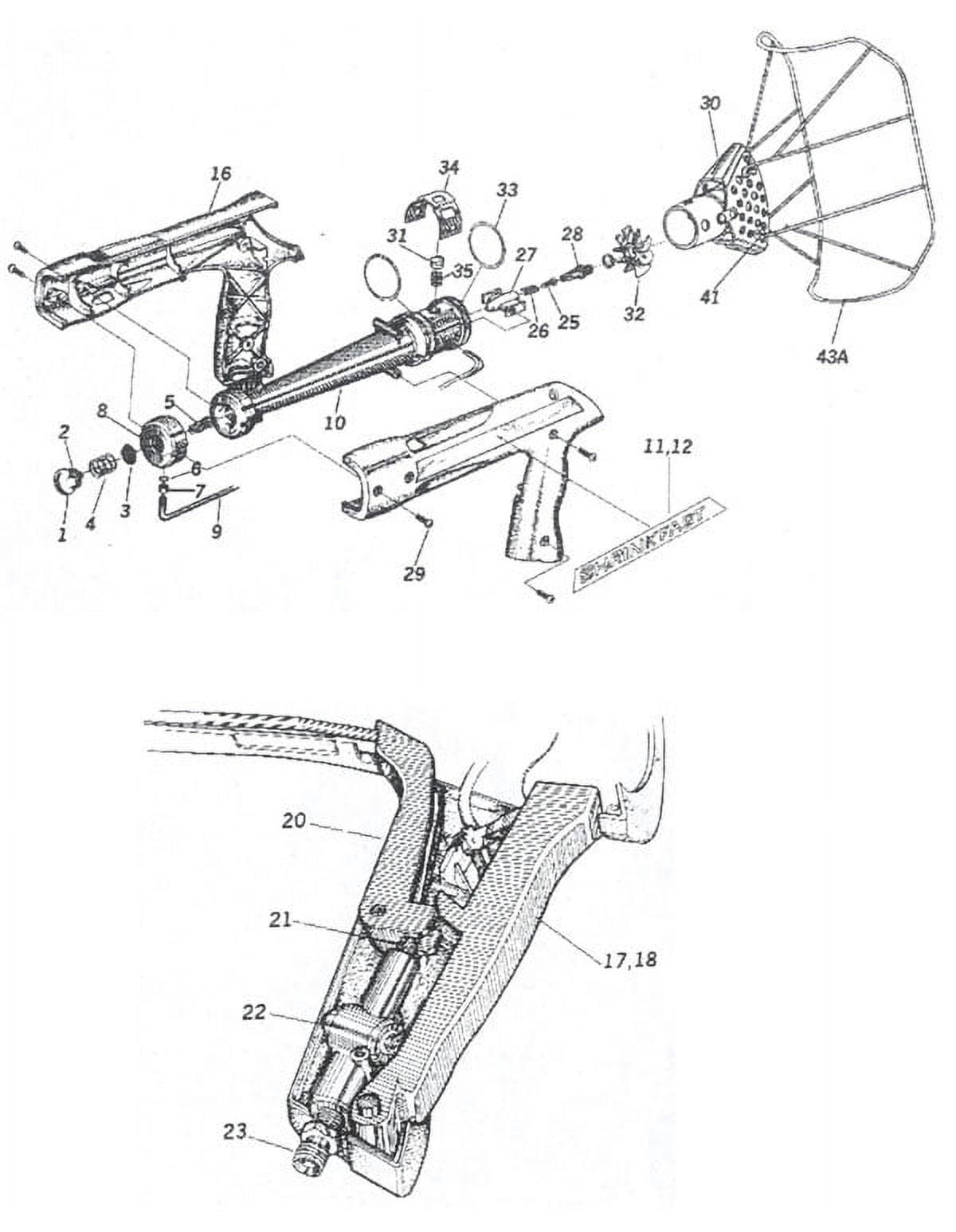 Shrinkfast Heat Gun Hose to Hose Connector - Part# 23E