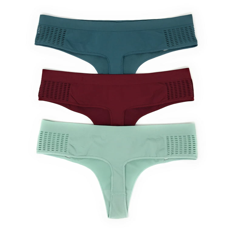 Buy Victoria's Secret Seamless Thong Panty Set of 3 Online at