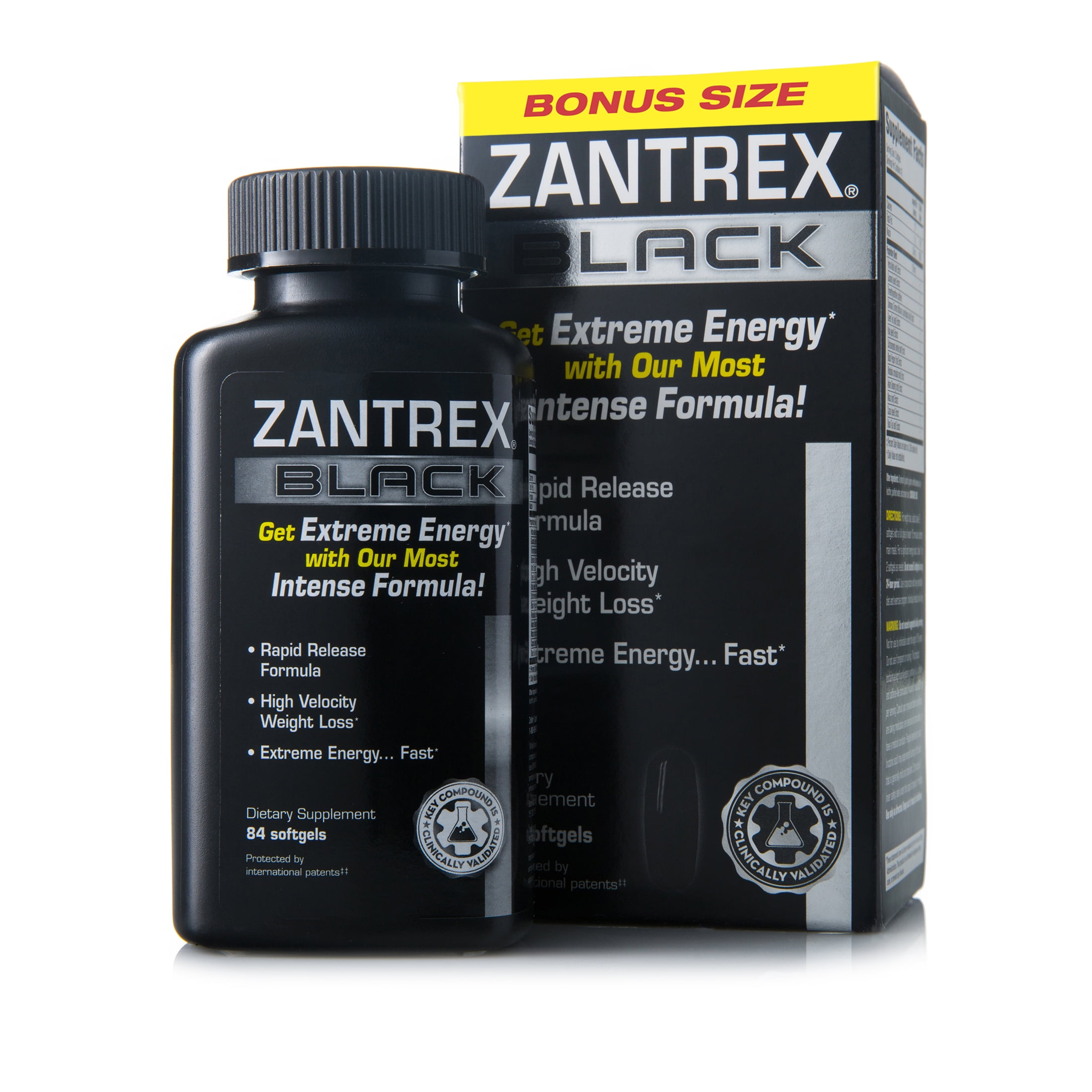 plato Círculo de rodamiento ruido Zantrex Black Rapid Release Weight Loss Supplement, 84 Capsules -  Walmart.com