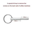 thumbnail image 2 of Outil de Réparation de Machine à Café Compatible Jura Capresso Ss316 Vis de Sécurité Tête Ovale en Acier Inoxydable, 2 of 5