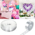 thumbnail image 2 of 5m Clear Balloon Decorating Strip Arch Garland Streamer Tape Home Party Decor Pink Plastic, 2 of 8