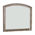 thumbnail image 1 of Benzara BM252402 Miroir avec Cadre Supérieur Incurvé et Aspect Vieilli, Gris, 1 of 5