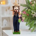 thumbnail image 5 of Gymnture christmas Traditional Wooden Nutcracker Hand Painted Christmas Decor Classic Nutcracker with Straw Hat, 5 of 11