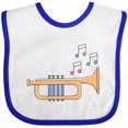 thumbnail image 3 of Inktastic Trumpet Marching Band Musician Boys or Girls Baby Bib, 3 of 4