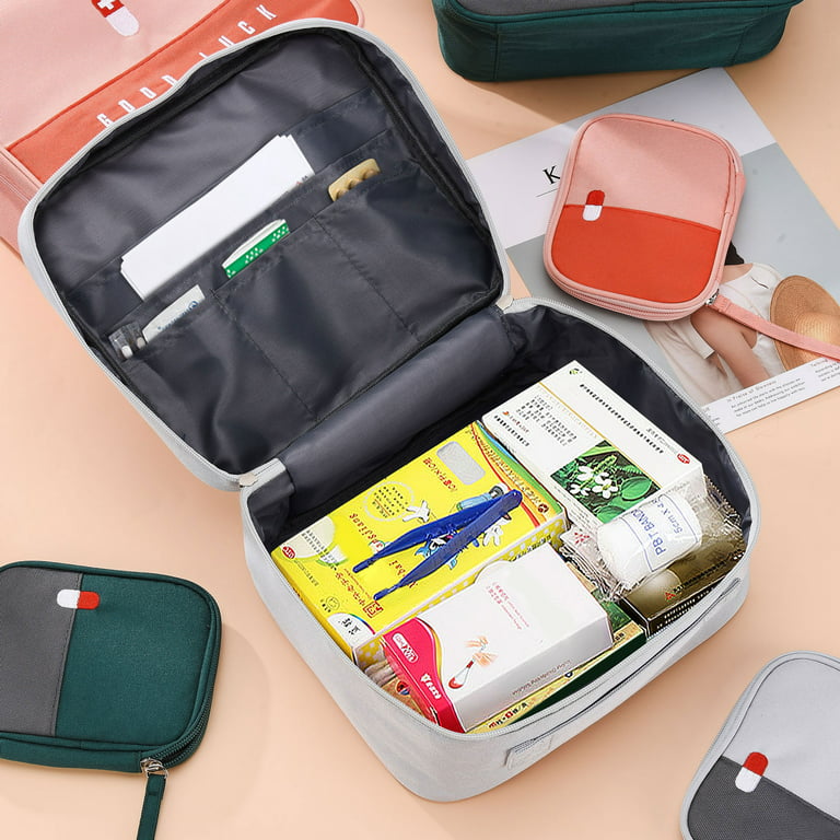 2 Packs Waterproof Bag Large Capacity Household Bag Portable Emergency Bag  Empty Storage Bag First Aid Kit