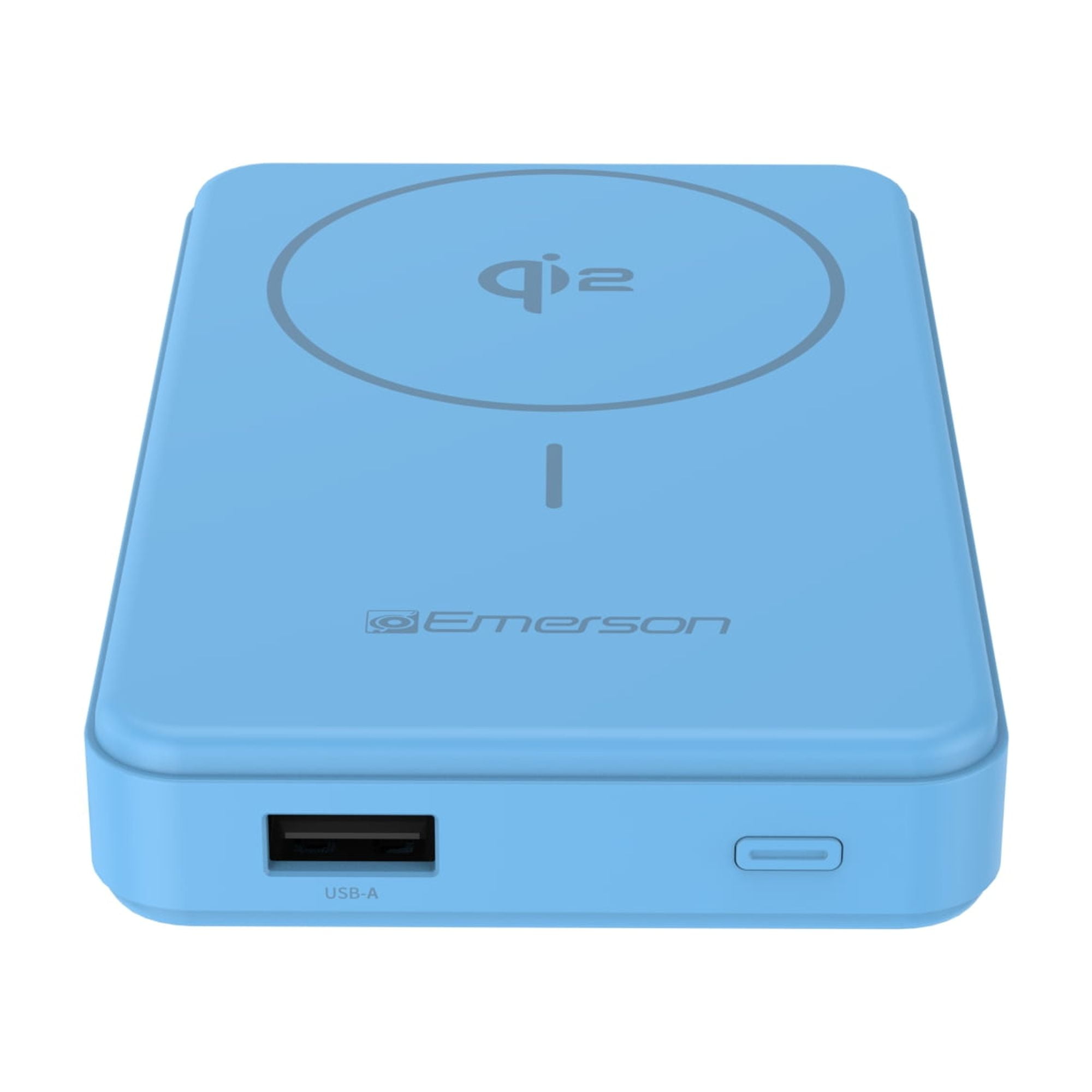 Emerson Power Bank with 15W Qi2 Magnetic Wireless Charging and 20W Wired Output Charging, Blue - PBW1010U