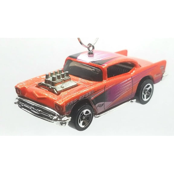 Christmas Ornament for 1957 Chevy Orange Purple Black