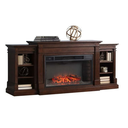 Southern Enterprises Reese Electric Fireplace TV Stand in Espresso  Walmart.com