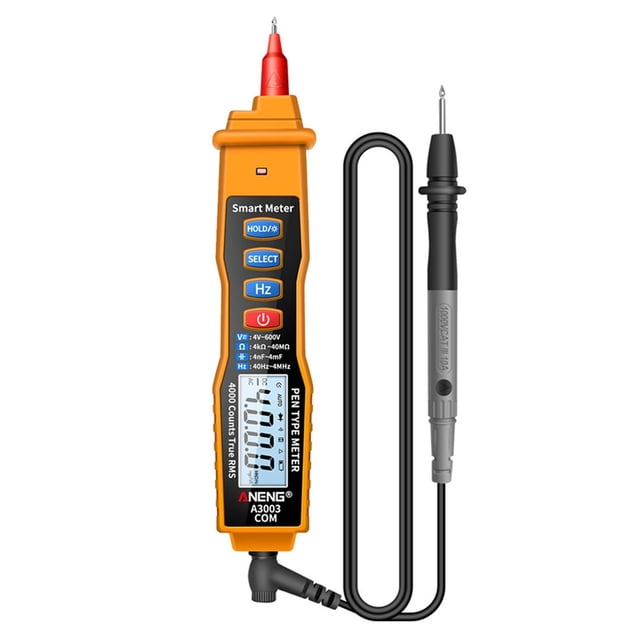 Multimètre Numérique A3003 Type Stylo 4000 Unités avec Tension AC/DC Sans Contact Résistance Courant Outil de Test, Lisible