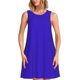thumbnail image 1 of Balery Darkblue Vestidos de verano para mujer con estampado: vestido holgado sin mangas, vestido playero informal y cómodo para días calurosos., 1 of 7