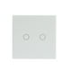 thumbnail image 1 of NEO Coolcam Wifi Interruptor de luz de montaje en pared de 2 bandas Panel de vidrio Interruptor de luces inteligentes para el hogar EU Sweethay DZ7335-00B, 1 of 2