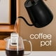 thumbnail image 5 of Tetera de cuello de ganso 800ML - Tetera eléctrica de acero inoxidable para café y té, 1000W de ebullición rápida, apagado automático, protección contra secado hirviendo, blanco/negro/marrón, 5 of 7