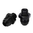 thumbnail image 1 of 2pcs Fuel Line Fitting ORB 6 to AN8 High Strength Black 6061 T6 Aluminum for Most Fluids, 1 of 4