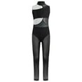 thumbnail image 3 of Nyeemya Combinaison de Gymnastique Sans Manches pour Filles, une Pièce Extensible, Noir 10, 3 of 7