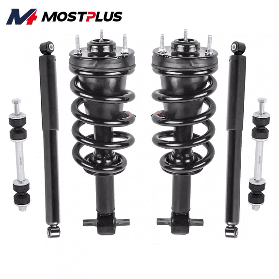 MOSTPLUS Front Struts Rear Shock w/ Sway Bar Link for 07-13 Chevy Silverado GMC Sierra