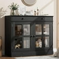 thumbnail image 2 of Buffet Bahut de 35,4 Pouces avec Rangement, Armoire Buffet avec Porte en Verre, 2 of 9